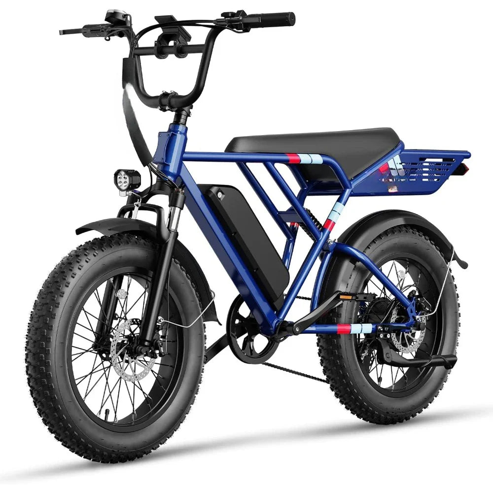 eBike Boys 1200W Peak Electric Bike — 30 MPH, Fat Tires, IPX6 Waterproof, 70-Mile Range