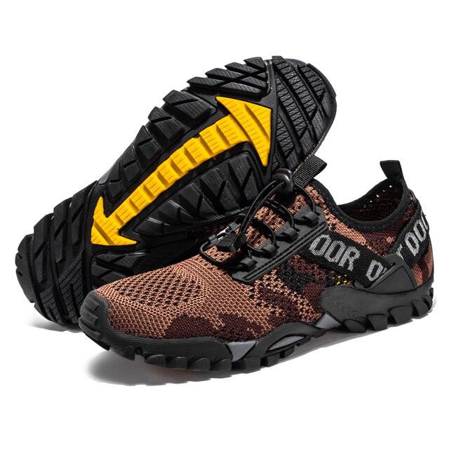 Quick Dry Men Sneakers Slip On Upstream Shoes Water Hiking Beach Surfing Shoes Sandals Barefoot Beach Sneakers Swim Boating Fishing Yoga Gym